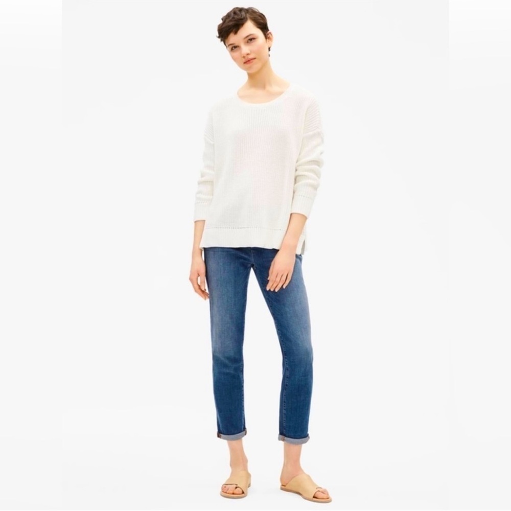 EILEEN FISHER Boyfriend Jeans Blue 4